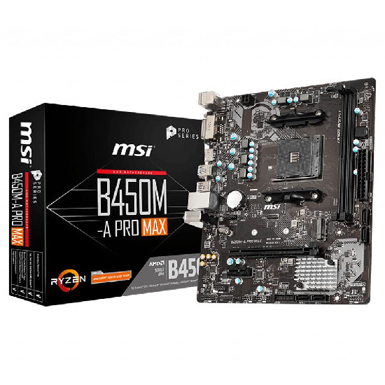 MSI B450M-A PRO MAX ProSeries Motherboard